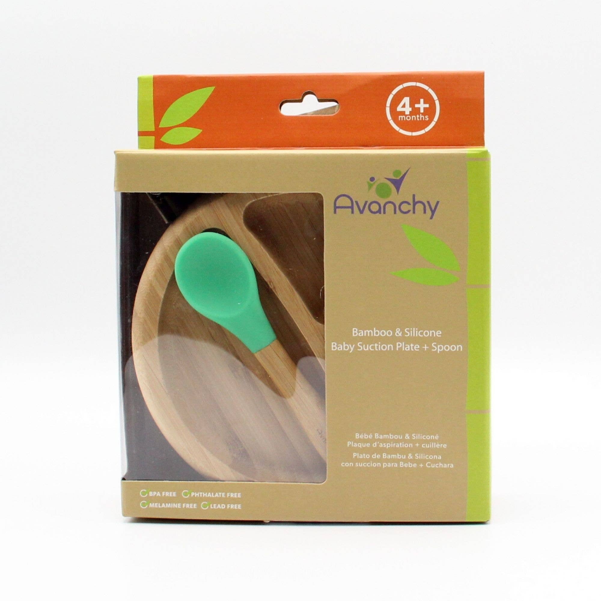 Baby Bamboo Stay Put Suction Plate Spoon Avanchy Callee 1945